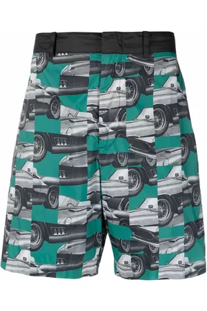 FERRARI Bermudas con fotografía estampada