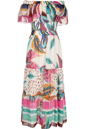 PATBO Vestido midi con estampado floral