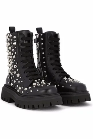 Dolce & Gabbana Botas militares con apliques