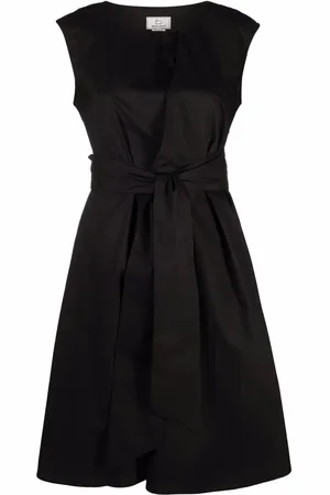 Woolrich Vestido acampanado con cintura lazada