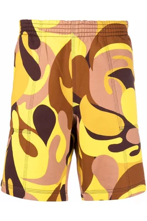 Marni Pantalones cortos de deporte con estampado abstracto