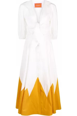 La DoubleJ Vestido Peek-A-Boo con estampado gráfico