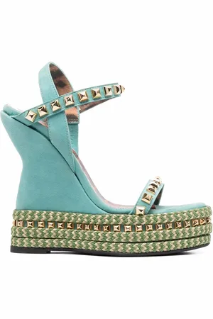 Philipp Plein Sandalias con cuña y apliques