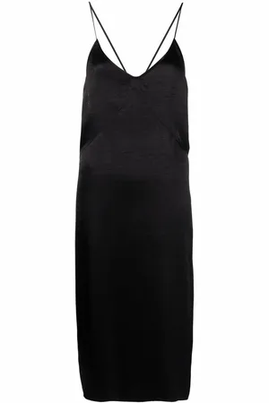 Dsquared2 Vestido midi con acabado satinado