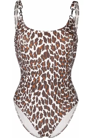 Tory Burch Bañador con estampado de leopardo