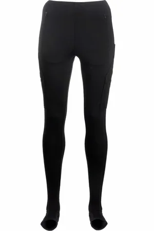 WARDROBE.NYC Leggins slip-on con múltiples bolsillos