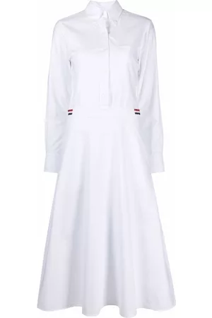 Thom Browne Vestido camisero con motivo RWB