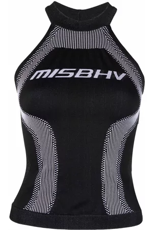 MISBHV Top con logo y cuello halter