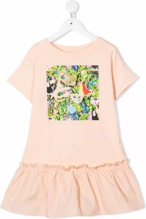 Kenzo Vestido tipo camisera con bosque estampado