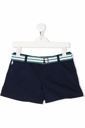 Ralph Lauren Shorts con cinturón a rayas