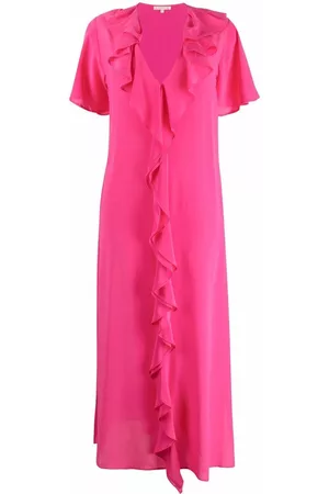 Gold Hawk Vestido con ribetes de volantes