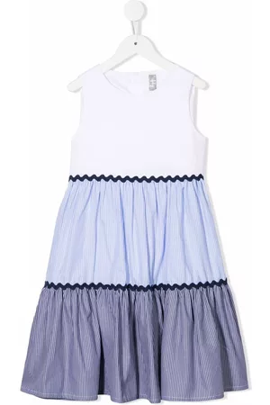 Il gufo Vestido con diseño colour block