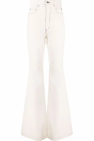 Rick Owens Vaqueros acampanados de talle alto