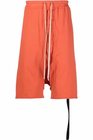 Rick Owens Bermudas de tiro caído con cordones