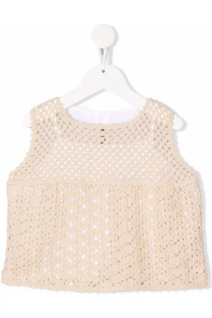 Il gufo Blusa sin mangas con detalle de macramé