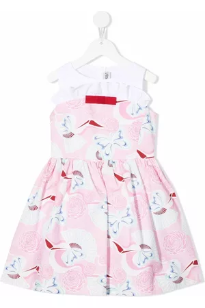 Simonetta Vestido midi con motivo de conchas