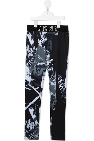 DKNY Leggins con logo estampado