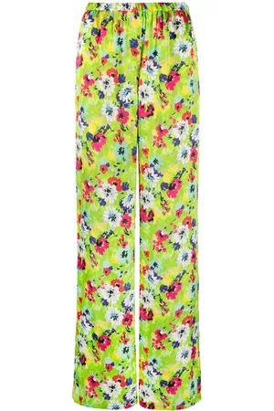 Msgm Pantalones palazzo con motivo floral