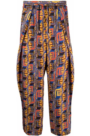 Balmain Pantalones capri con estampado gráfico