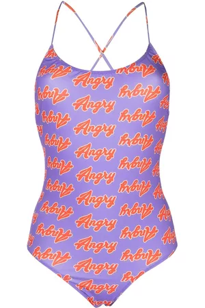Natasha Zinko Bañador con estampado Angry