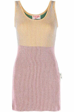 Andersson Bell Top sin mangas de punto y con diseño colour block
