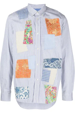 JUNYA WATANABE Camisa con botones y diseño patchwork
