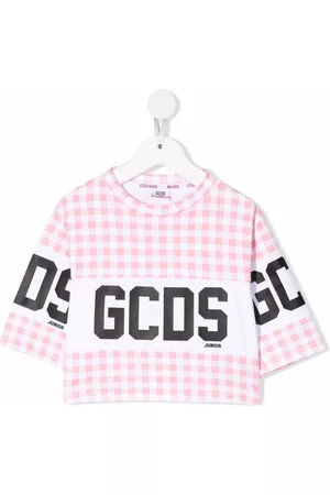 GCDS Top a cuadros gingham