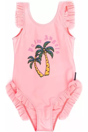 Palm Angels Bañador con palmeras y logo