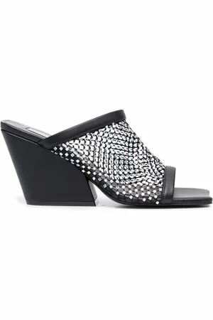 Stella McCartney Mules de malla con cristales