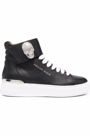 Philipp Plein Zapatillas con aplique de calavera