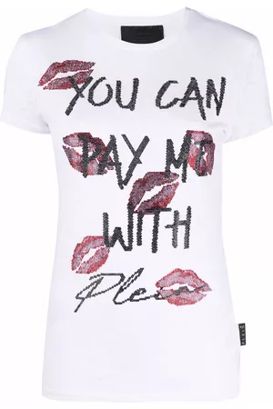 Philipp Plein Camiseta con apliques de strass