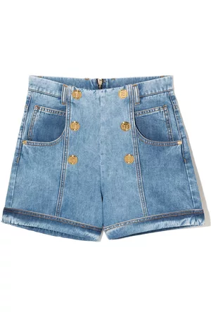 Balmain Pantalones vaqueros cortos con botones decorativos