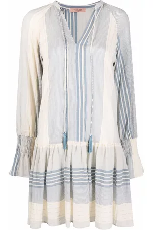 Twin-Set Vestido corto a rayas
