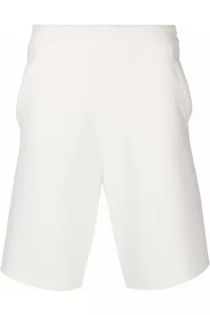 Maison Margiela Pantalones cortos de deporte con detalle de rayas