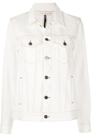 Palm Angels Chaqueta vaquera con logo estampado