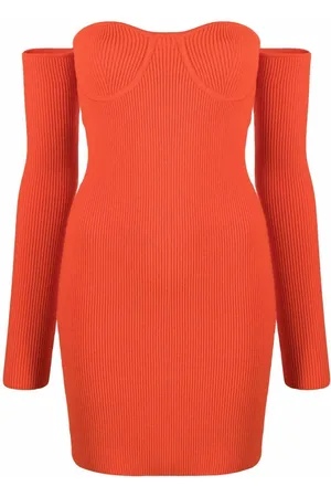 Helmut Lang Vestido corto Contour con escote corazón