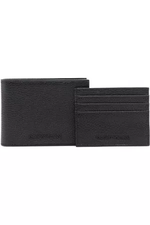 Emporio Armani Cartera con logo en relieve