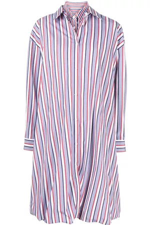 JUUN.J Vestido camisero con detalle a rayas