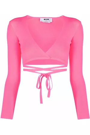 Msgm Top corto con cordones