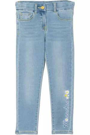 MONNALISA Vaqueros slim con motivo Piolín de strass