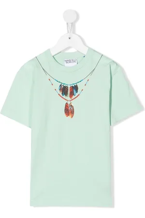 MARCELO BURLON Camiseta con collar estampado
