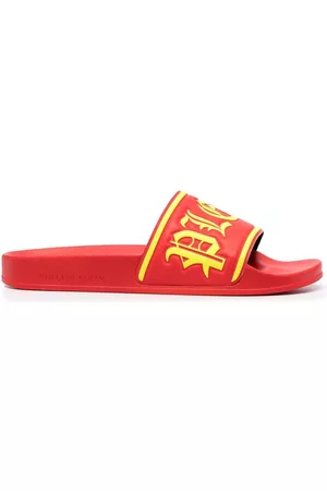 Philipp Plein Sandalias con logo gótico