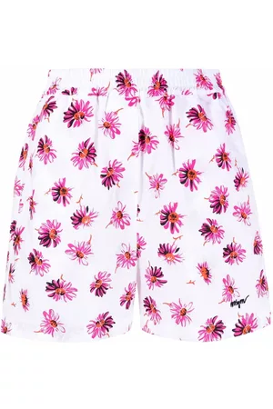 Msgm Pantalones cortos con motivo floral