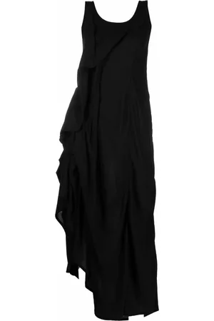 YOHJI YAMAMOTO Vestido con ribete de volantes
