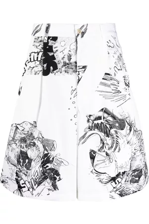 Comme des Garçons Pantalones cortos anchos de COMME des GARÇONS x Christian Marclay
