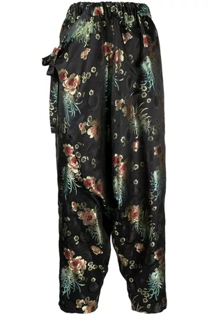 JUNYA WATANABE Pantalones capri ajustados en jacquard