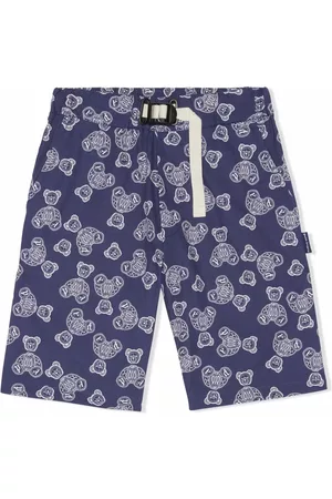 Palm Angels Bermudas chino con motivo de ositos
