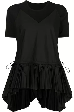 JUUN.J Camiseta con dobladillo con pliegues