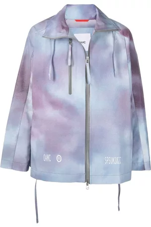 OAMC Chaqueta liviana con motivo tie-dye