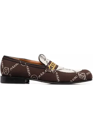 Marni Mocasines tejidos con monograma